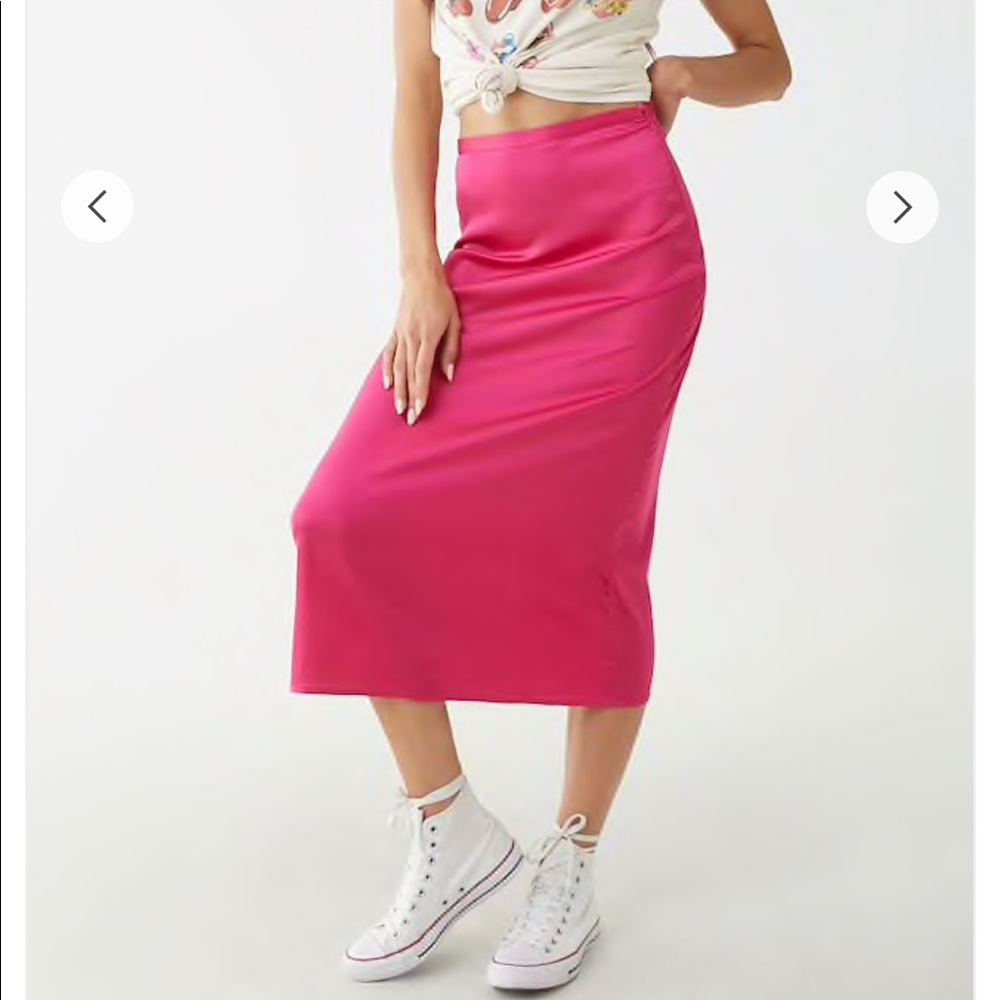 Hot pink skirt